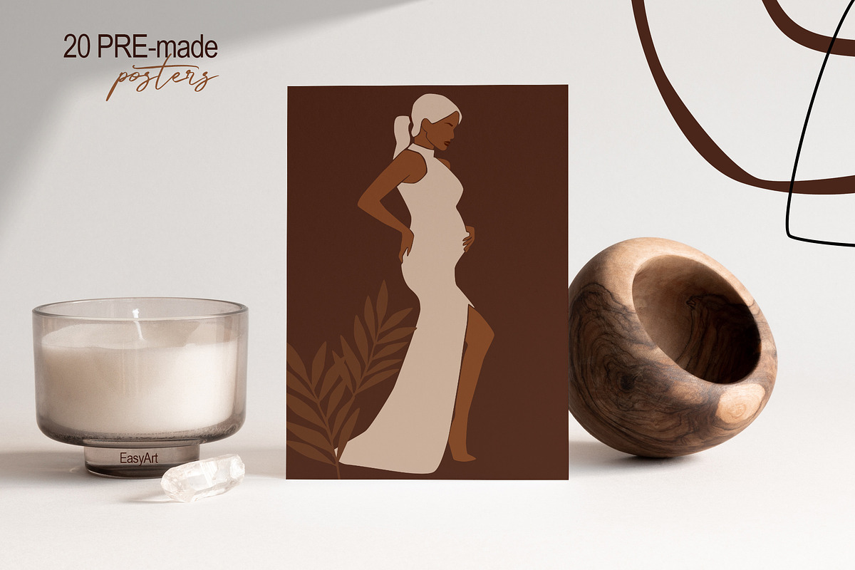 PREGNANT female. Modern art., a Decorative Illustration by EasyArt (Photo 6 of 14)