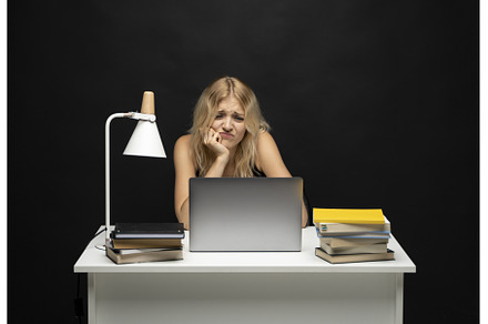 Frustrated, sad, stressed or, a Business Photo by volodymyrshtun13795