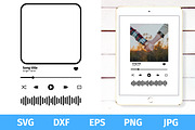 Song frame, music player template, a Graphic by vikkishop (Thumbnail 1 of 6)