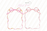 Whimsical Pink Bow Frames Clipart, an Illustration by Sunflower Day Love (Thumbnail 2 of 3)