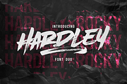 Hardley Brush x Rocky (font duo), a Handwritten Font by Negara Studio (Thumbnail 1 of 12)