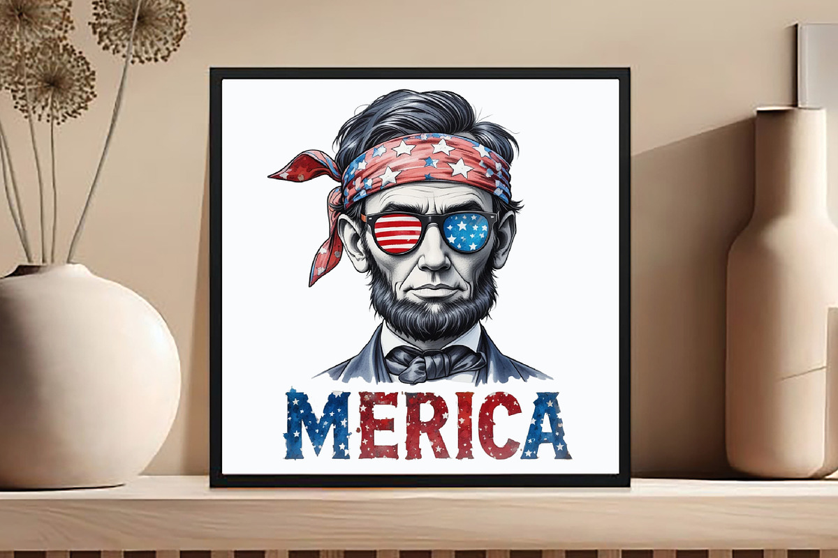 Merica 4th of July Clipart, an Illustration by DreamCafeArt (Photo 5 of 7)