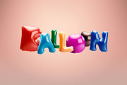 Balloon 3D Letters, an Object Graphic by GK Creative (Thumbnail 1 of 10)