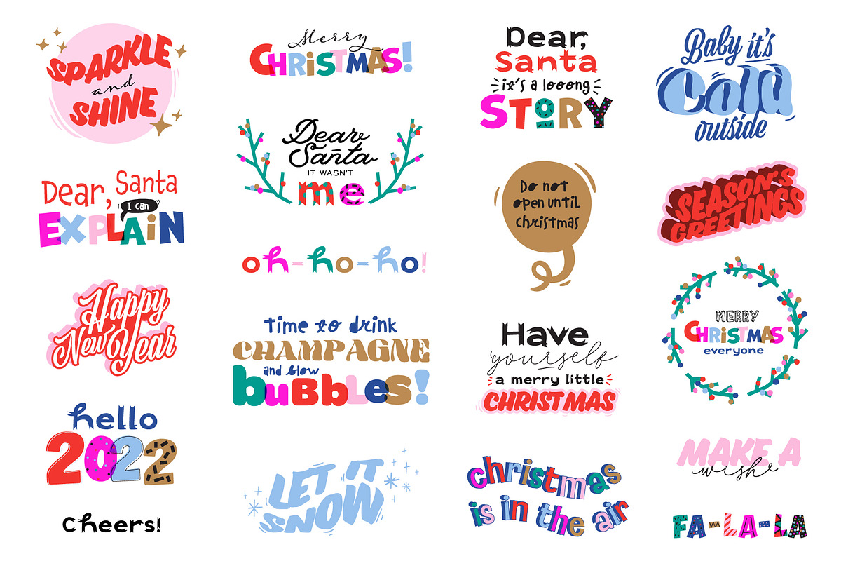 Cute Christmas & New Year BUNDLE, a Seasonal Illustration by Ruslana Lubenets (Photo 56 of 104)