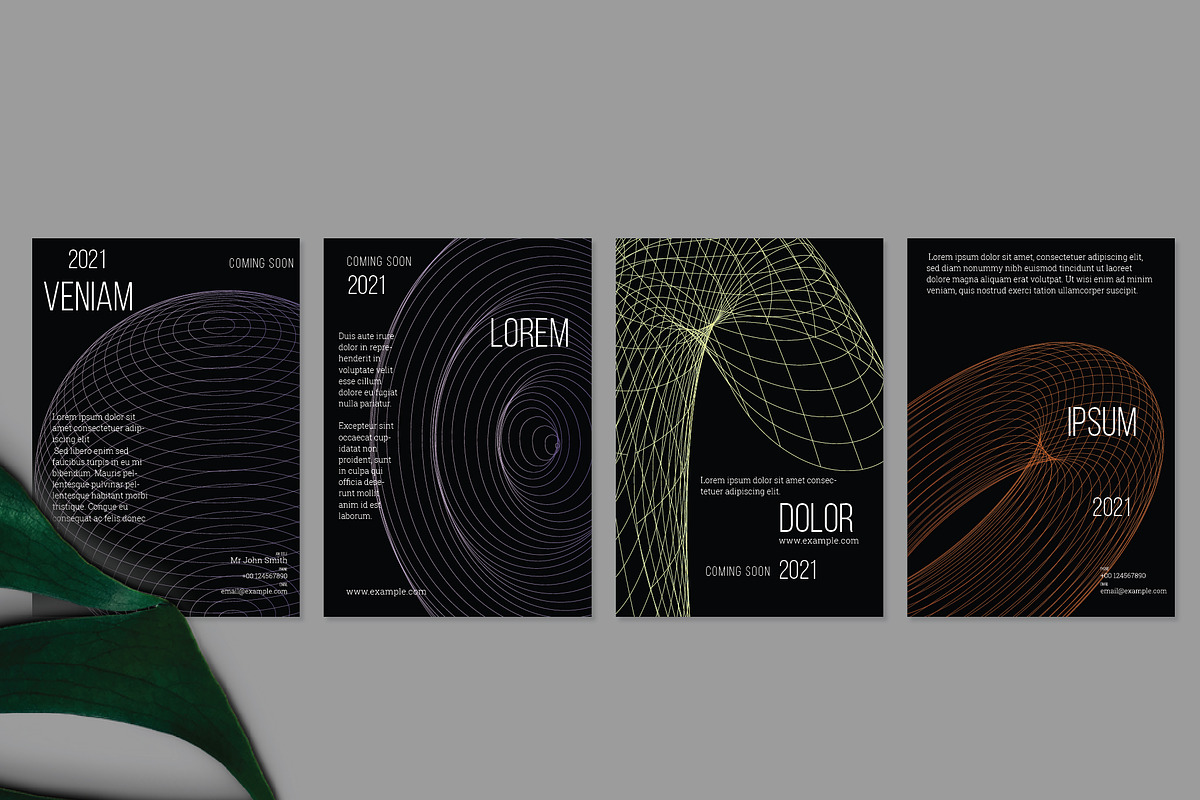 Flyer template A4 Net Shape, a Flyer Template by Zebra-Finch (Photo 2 of 2)