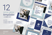 KIMONO Social Media Templates, a Social Media Template by AsianElements (Thumbnail 1 of 9)