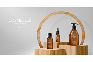 3d wooden podium stage, a Decorative Illustration by Buch&Bee