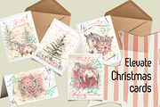 Christmas horse illustrations, an Object Graphic by Grandma's Lore (Thumbnail 4 of 12)