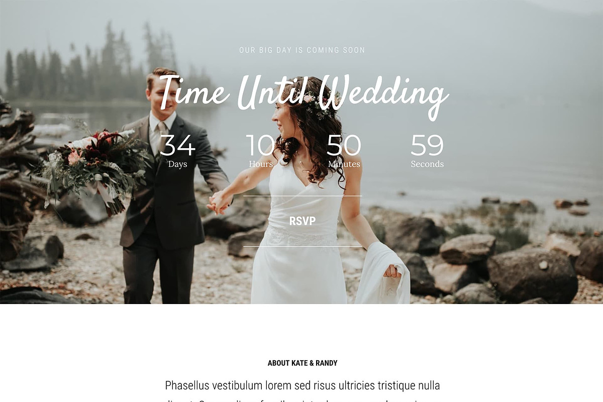 The Big Day - Elementor Template, a Landing Page Template by Elementor Market (Photo 2 of 4)