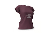 Woman Shirt Mockup Template Set, a Shirt Mockup by DesignRushMarket (Thumbnail 5 of 11)