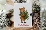 Winter Forest Animals Clipart, an Illustration by BigCakeBee (Thumbnail 4 of 7)