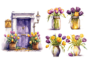 Vintage Tulip Clipart, an Object Illustration by Digital Xpress (Thumbnail 3 of 4)