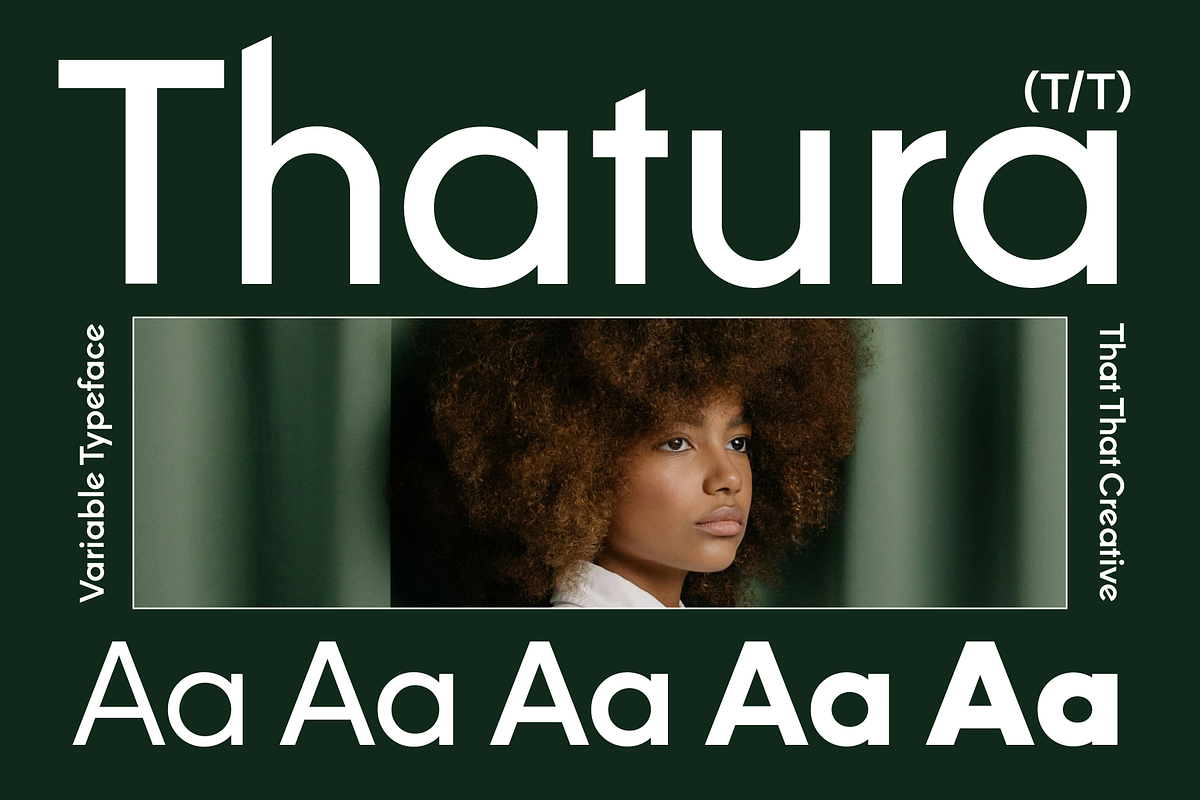 Thatura Geometric Sans Font, a Sans Serif Font by That That Creative (Photo 1 of 19)