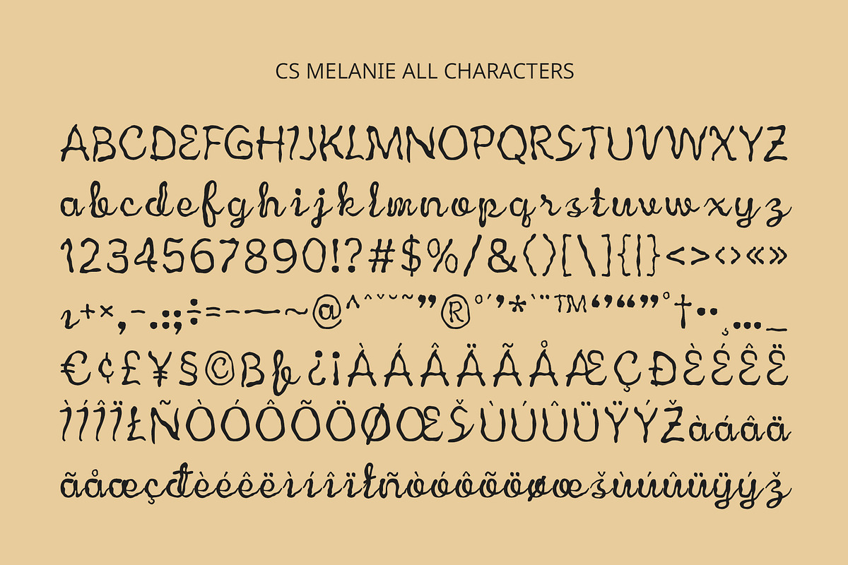 CS Melanie – Etchy Font, a Script Font by Craft Supply Co. (Photo 8 of 8)