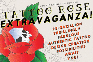 Tattoo Rose Extravaganza!!!, an Illustration by Aloha Bhava