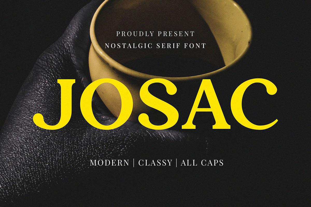 Josac - Nostalgic Serif Font, a Serif Font by TypeLogue (Photo 1 of 5)