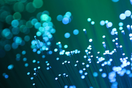 Light optical fibers stock photo containing digital and tech