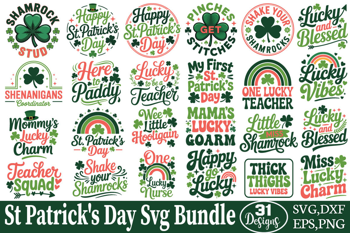 St Patrick's Day Svg Bundle, an Object Graphic by DollarSmart (Photo 1 of 5)