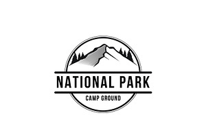 National Park Mountain Logo Design, a Branding & Logo Template by AlvinStd
