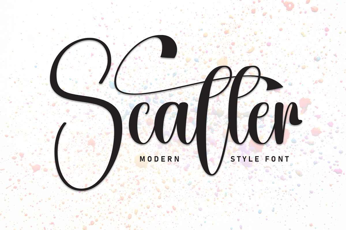 Scatter | Script Font, a Handwritten Font by Scratchones (Photo 1 of 9)