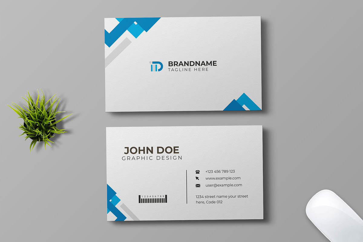 Business Card Layout Template, a Business Card Template by MightyDesign (Photo 1 of 8)