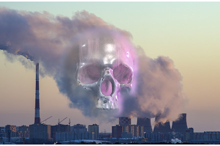 Air pollution by smoke coming out of, an Industrial Photo by darksoul72