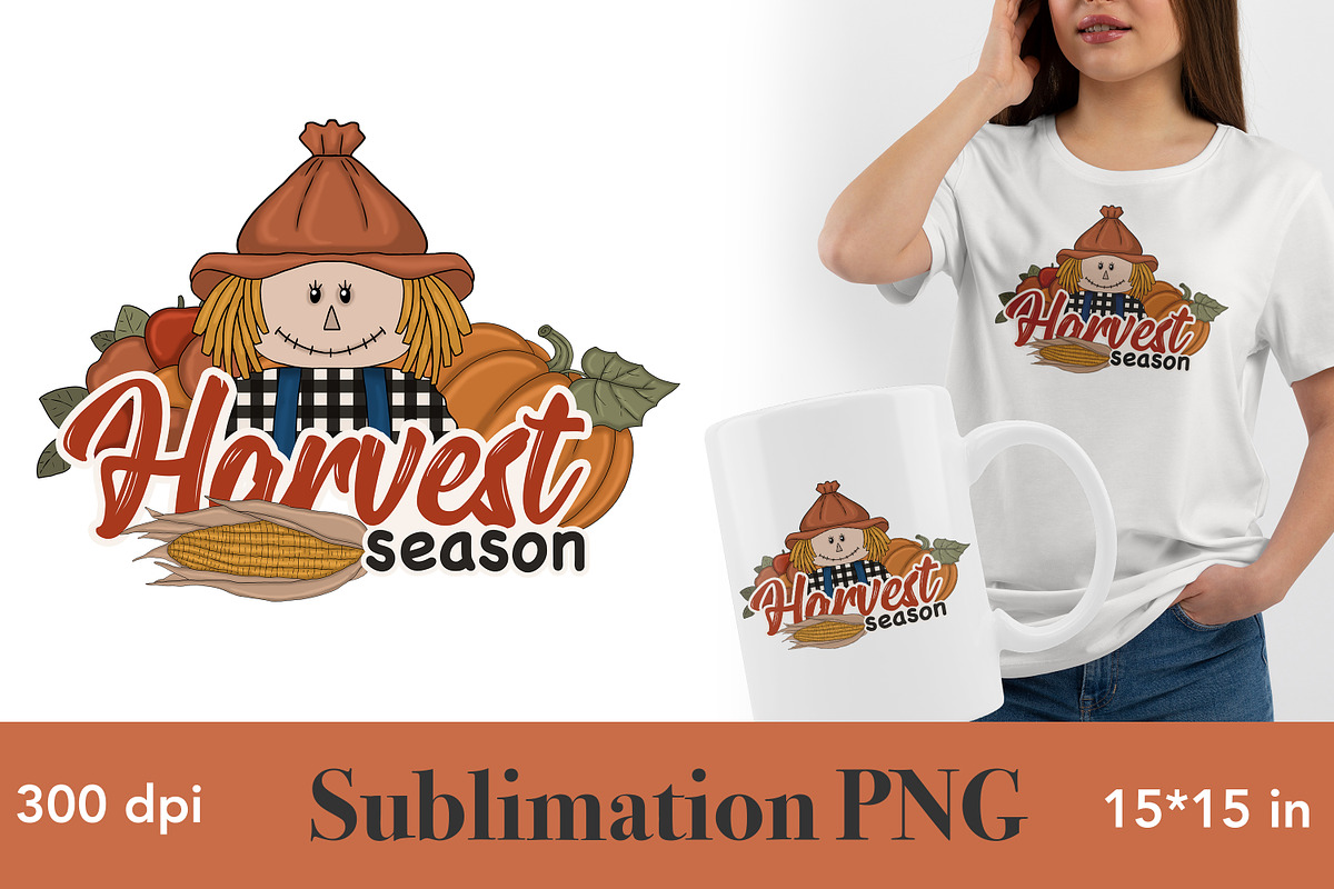 Harvest Season Sublimation PNG, a Seasonal Illustration by GlamArtZhanna (Photo 3 of 3)