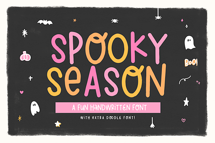 Spooky Season | Font and Doodles, a Font by KA Designs