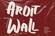 Aroit Wall - Modern Display Font, a Handwritten Font by Samtiv Studio (Thumbnail 1 of 6)