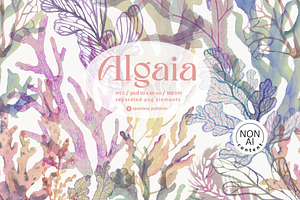 Algaia. Seamless patterns