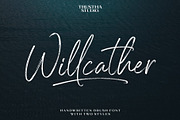 Willcather Font, a Script Font by trustha (Thumbnail 1 of 14)
