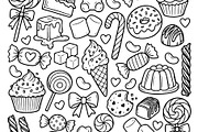 Hand drawn candy collection. Doodle, an Object Illustration by Voodz_shop (Thumbnail 2 of 3)