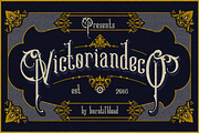 Victoriandeco, a Serif Font by Burntilldead (Thumbnail 1 of 5)