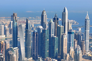 Dubai marina.
