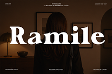 Bold Serif Editorial Font - Ramile