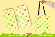 Cute kawaii matcha seamless, a Background Graphic by K.JackArtwork (Thumbnail 4 of 7)