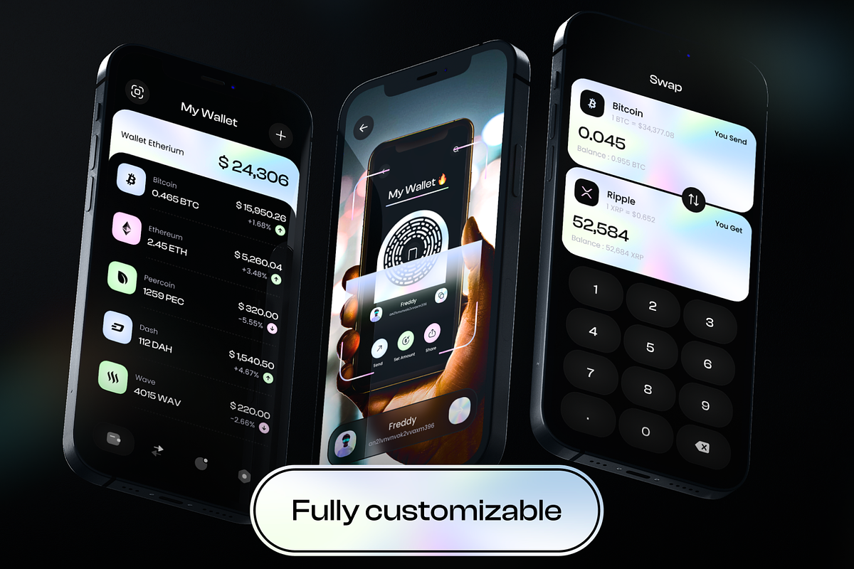 Crypto Wallet UI Kit, an UI Kit Template by Trung (Photo 4 of 6)