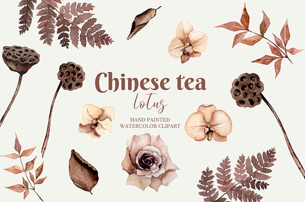 Chinese tea- watercolor set