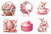 Pink Coquette Easter Clipart, an Illustration by SinaCreation (Thumbnail 4 of 5)