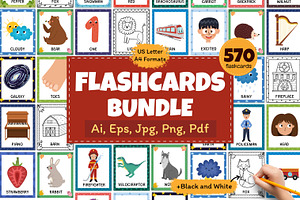 Flashcards for Kids Bundle: 570 in 1