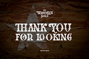 The Western Gold, a Serif Font by Burntilldead (Thumbnail 11 of 11)