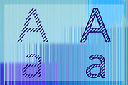 INTROPMENT - pair of striped font, a Sans Serif Font by CHIMERA (Thumbnail 6 of 11)