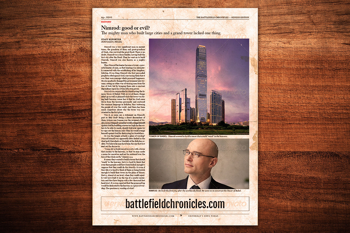 Newspaper Template for InDesign, a Magazine Template by Newspaper Templates (Photo 4 of 12)