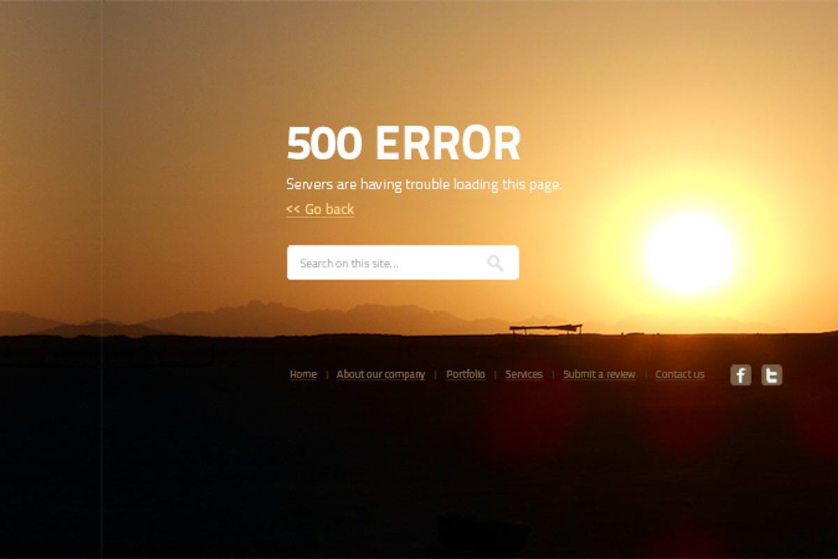 Landing & error web set, a Templates & Theme by Knofe (Photo 3 of 5)