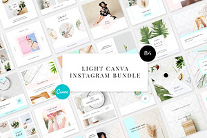 Light CANVA Instagram Bundle