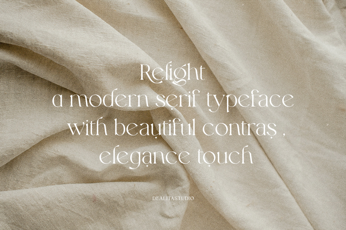 Relight - Modren Serif, a Serif Font by dealitastudio (Photo 2 of 11)