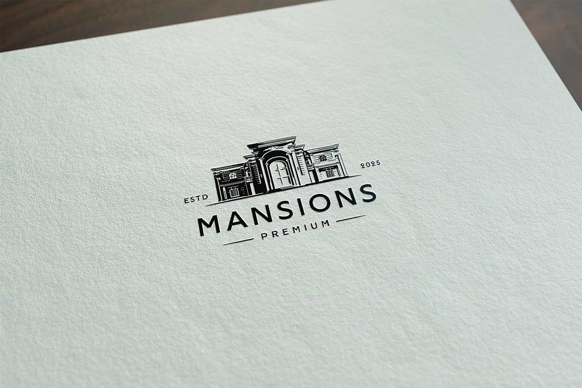 Vintage Luxury Mansions Logo, a Branding & Logo Template by tkzgraphic (Photo 2 of 2)