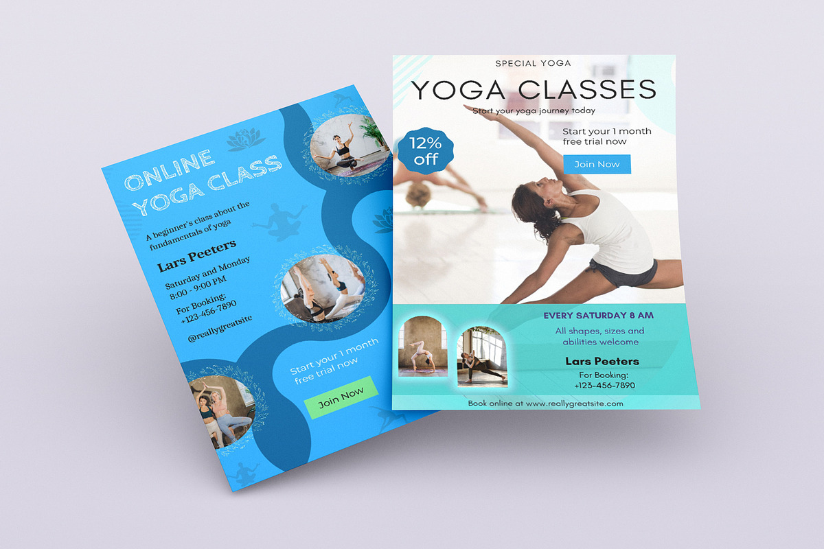 Yoga Class Flyer Template, a Flyer Template by ROJI CREATOR (Photo 3 of 4)