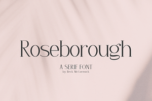 Roseborough Serif Font