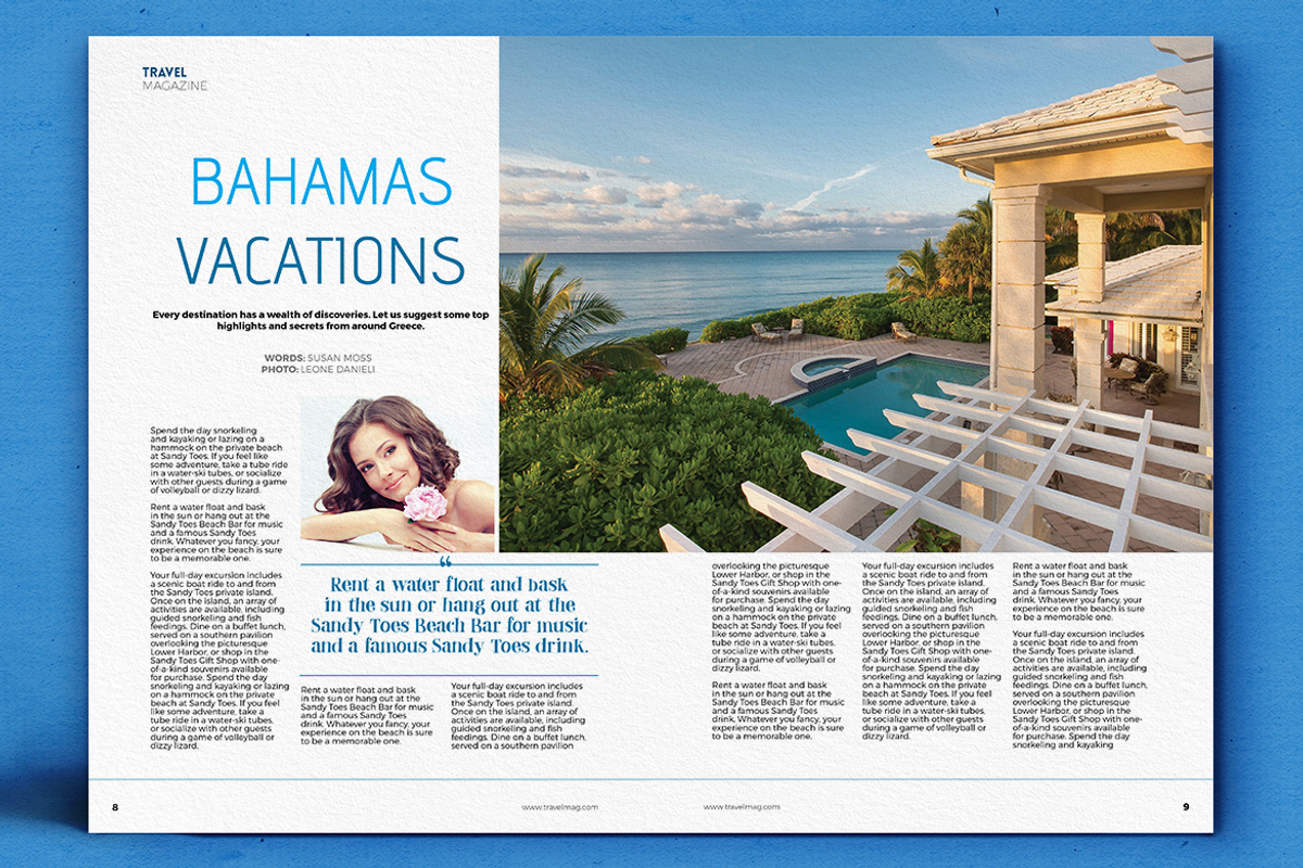 Travel - Magazine Bundle 02, a Magazine Template by Boris Cupac (Photo 5 of 34)